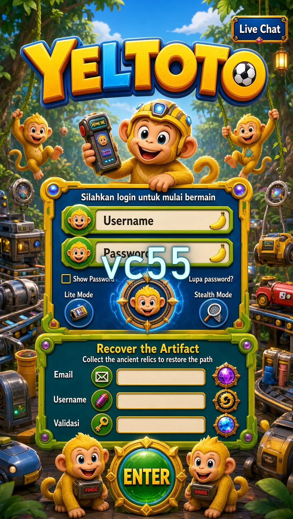 vc55 Masuk